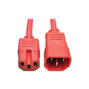 Tripp Lite 2ft Heavy Duty Power Cord C14 C15 Red (P018002ARD)