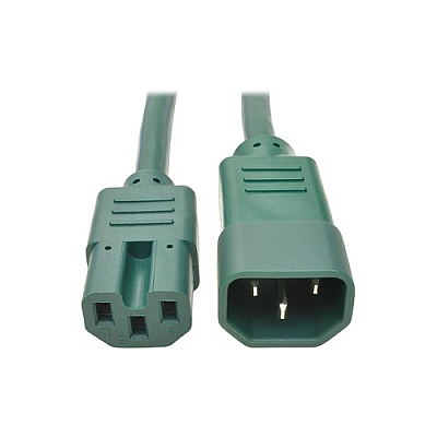 Tripp Lite 3ft Heavy Duty Power Cord C14 C15 Green (P018003AGN)
