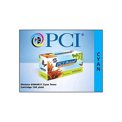PCI Brand Compatible Okidata 44844511 Cyan Toner Cartridge 10000 Page Yield Fits Okidata C831/oki C831dn/oki C831n Printers. Oki 44844511 (44844511PCI)