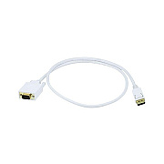Monoprice 3ft Displayport To Vga Cable - White (6018)