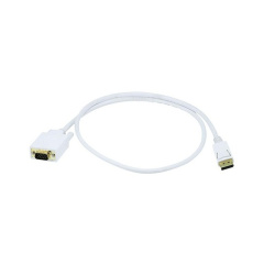 Monoprice 3ft Displayport To Vga Cable - White (6018)