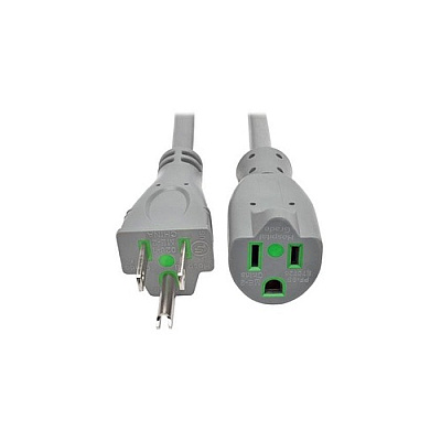 Tripp Lite 2ft Hospital Power Cord 5-15p 5-15r 13a (P022002GYHG)