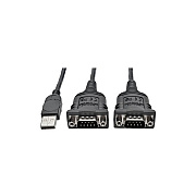 Tripp Lite 6ft 2-port Usb To Db9 Serial Adapter (U2090062)