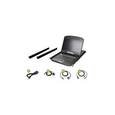 Iogear 18.5 Widescreenlcd 16 Port Kvm Taa (GCL1916W)