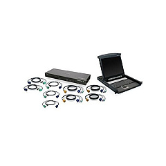 Iogear 17 In Lcd And 8-port Ip Kvm Bundle (GCL1808IKIT)
