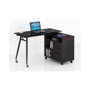 Inland Products Proht Writing Desk, Gray Grey/m-03 Ivo (5007)