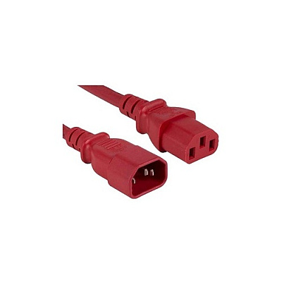 Enet Solutions C13 To C14 6ft Red Pwr Extension Cord (C13C14RD6FENC)