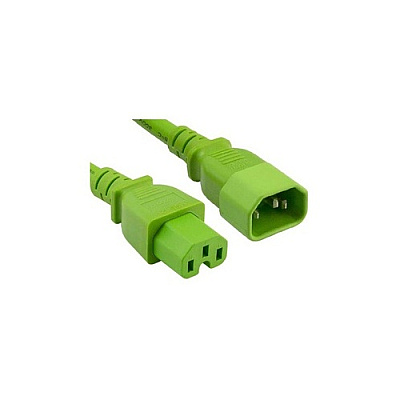 Enet Solutions C14 To C15 10ft Green Pwr Extension Cord (C14C15GN10FENC)