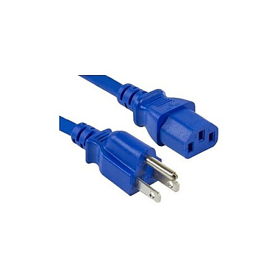 Enet Solutions 5-15p To C13 2ft Blue Power Cord (N515C13BL2FENC)