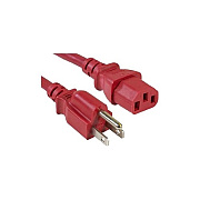 Enet Solutions 5-15p To C13 10ft Red Power Cord (N515C13RD10FENC)