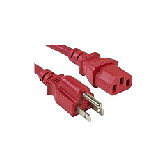 Enet Solutions 5-15p To C13 10ft Red Power Cord (N515C13RD10FENC)