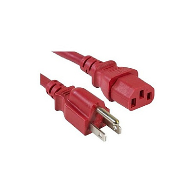 Enet Solutions 5-15p To C13 4ft Red Power Cord (N515C13RD4FENC)