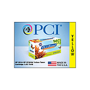 PCI Brand Eco-friendly Reman Hp 201a Cf402a Yellow Toner Cartridge 1.4k Yld For Hp Color Laserjet Pro M252, M252dw, Pro M277, M277dw, Cf402 Printers (CF402APCI)
