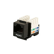 Monoprice Cat5e Punch Down Keystone Jack - Black (5370)