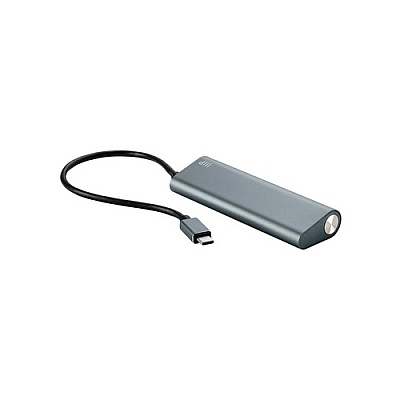 Monoprice Superspeed 4-port Usb-c Hub, Gray (14908)