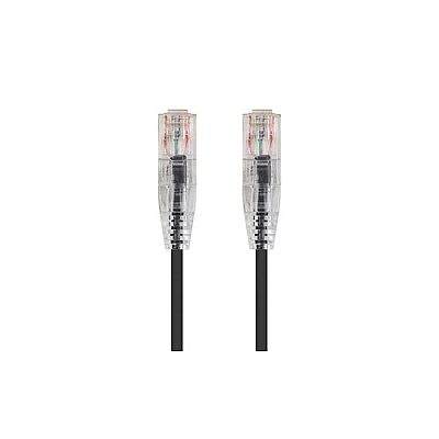 Monoprice Slimrun Cat6 Utp Cable-2ft Black (13522)