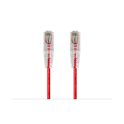 Monoprice Slimrun Cat6 Utp Cable-0.5ft Red (14785)