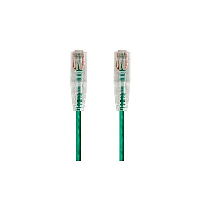 Monoprice Slimrun Cat6 Utp Cable-0.5ft Green (14787)