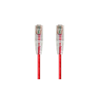 Monoprice Slimrun Cat6 Utp Cable-7ft Red (14814)