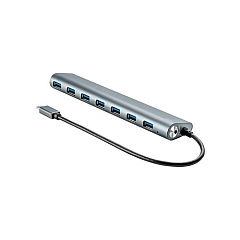 Monoprice Superspeed 7-port Usb-c Hub, Gray (14909)