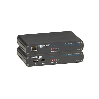 Black Box Kvm Extender - Dvi-d, Usb 2.0, Rs232, Audio, Single-access, Catx, Gsa, Taa (ACU5700A)