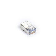 Black Box Cat5e Ez Rj45 Modular Plug Connector For Round Solid/stranded Wire - Shielded, Taa, 50-pack, Gsa, Taa (C5EEZSP50PAK)