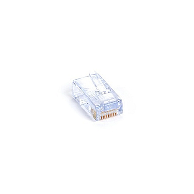 Black Box Cat5e Ez Rj45 Modular Plug Connector For Round Solid/stranded Wire - Unshielded, Taa, 100-pack, Gsa, Taa (C5EEZUP100PAK)
