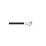 Black Box Cat6a 650-mhz Solid Ethernet Bulk Cable - Unshielded (utp), Cmr Pvc, Black, 1000-ft. (304.8-m) Spool, Gsa, Taa (C6ABC50BK1000)