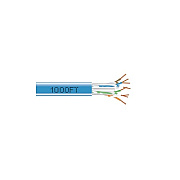 Black Box Cat6a 650-mhz Solid Ethernet Bulk Cable - Unshielded (utp), Cmr Pvc, Blue, 1000-ft. (304.8-m) Spool, Gsa, Taa (C6ABC50BL1000)