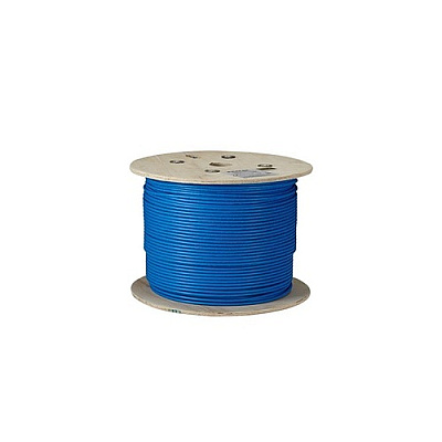 Black Box Cat6a 650-mhz Solid Ethernet Bulk Cable - Shielded (f/utp), Cmr Pvc, Blue, 1000-ft. (304.8-m) Spool (C6ABC50SBL1000)