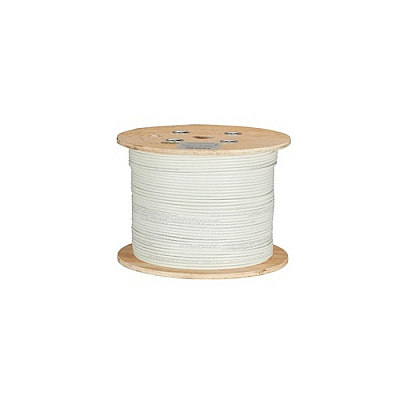 Black Box Cat6a 650-mhz Solid Ethernet Bulk Cable - Shielded (f/utp), Cmr Pvc, White, 1000-ft. (304.8-m) Spool (C6ABC50SWH1000)