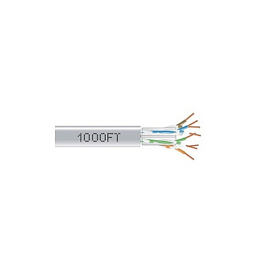 Black Box Cat6a 650-mhz Solid Ethernet Bulk Cable - Unshielded (utp), Cmp Plenum, Gray, 1000-ft. (304.8-m) Spool, Gsa, Taa (C6ABC51GY1000)
