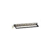 Black Box Cat6a Staggered Feed-through Patch Panel - 1u, Shielded, 24-port, Gsa, Taa (C6AFP70S24)