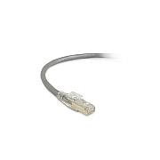 Black Box Cat6 250-mhz Locking Snagless Stranded Ethernet Patch Cable - Shielded (s/ftp), Cm Pvc (rj45 M/m), Gray, 7-ft. (2.1-m) (C6PC70SGY07)