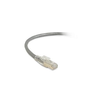 Black Box Cat6 250-mhz Locking Snagless Stranded Ethernet Patch Cable - Shielded (s/ftp), Cm Pvc (rj45 M/m), Gray, 7-ft. (2.1-m) (C6PC70SGY07)