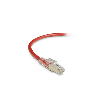 Black Box Cat6 250-mhz Locking Snagless Stranded Ethernet Patch Cable - Shielded (s/ftp), Cm Pvc (rj45 M/m), Red, 7-ft. (2.1-m) (C6PC70SRD07)