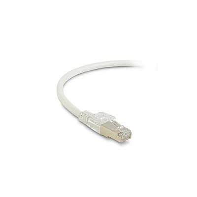 Black Box Cat6 250-mhz Locking Snagless Stranded Ethernet Patch Cable-shielded (s/ftp), Cm Pvc (rj45 M/m), White, 7-ft. (2.1-m) (C6PC70SWH07)