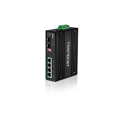 Trendnet 6-port Hardened Industrial Gigabit Poe+ Switch /w 2 Sfp (boost Voltage From 12/24/48/vdc To 55vdc) (TIPG62B)