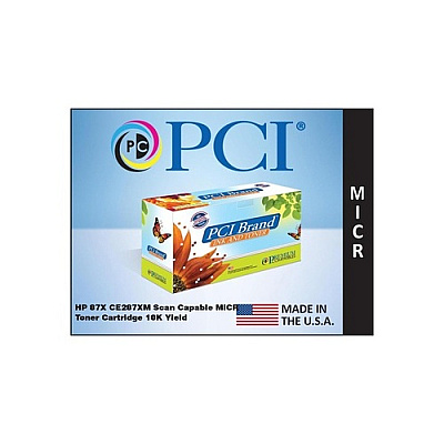 PCI Brand Eco-friendly Reman Hp 87x Cf287x Xl Scan Capable Micr Toner Cartridge 18k Pg Yld For Hp Laserjet Enterprise Flow Mfp M527, M506, M527 Series (CF287XMPCI)