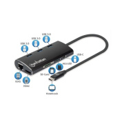 Manhattan - Strategic Superspeed Usb-c Multiport Adapter (152440)