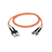 Black Box Om1 62.5/125 Multimode Fiber Optic Patch Cable - Ceramic Terminated, Ofnp Plenum, Sc To Lc, Orange, 20-m (65.6-ft.) (EFP110020MSCLC)