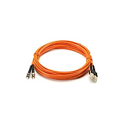 Black Box Om1 62.5/125 Multimode Fiber Optic Patch Cable - Ceramic Terminated, Ofnp Plenum, St To Sc, Orange, 30-m (98.4-ft.) (EFP110030MSTSC)