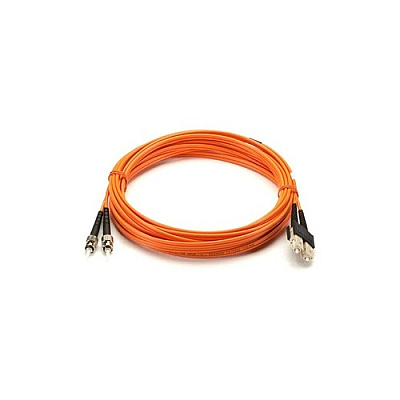 Black Box Om1 62.5/125 Multimode Fiber Optic Patch Cable - Ceramic Terminated, Ofnp Plenum, St To Sc, Orange, 30-m (98.4-ft.) (EFP110030MSTSC)