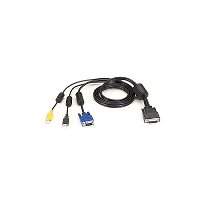 Black Box Kvm Switch Cable - Vga, Usb, Cac Usb To Hd26, 12-ft. (3.7-m) (EHNSECURE30012)