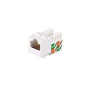 Black Box Cat6 Keystone Jack - Unshielded, 110 Punchdown Type, Taa, White, Gsa, Taa (FMT639R3)
