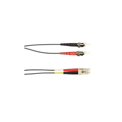 Black Box Om1 62.5/125 Multimode Fiber Optic Patch Cable - Ofnp Plenum, St To Lc, Gray, 15-m (49.2-ft.), Gsa, Taa, Non-returnable/non-cancelable (P62015MSTLCGR)