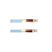 Black Box Om2 50/125 Multimode Fiber Optic Patch Cable - Ofnr Pvc, Lc To Lc, Blue, 1-m (3.2-ft.), Gsa, Taa, Non-returnable/non-cancelable (R50001MLCLCBL)