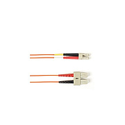 Black Box Om1 62.5/125 Multimode Fiber Optic Patch Cable - Ofnr Pvc, Sc To Lc, Orange, 3-m (9.8-ft.), Gsa, Taa (R62003MSCLCOR)