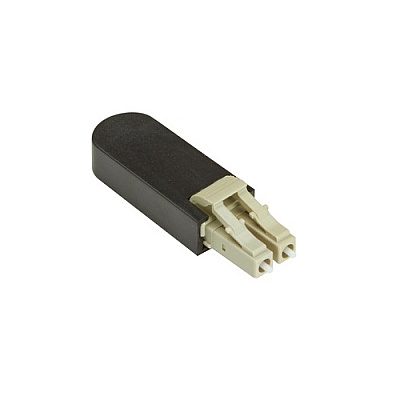 Black Box Fiber Optic Loopback - Om3, Multimode, Lc, Black (FOLB50M3LC)