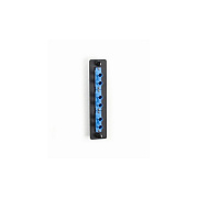 Black Box Low-density Single-mode Fiber Adapter Panel - Ceramic Sleeve, (3) St Duplex, Blue, Gsa, Taa (JPM450C)